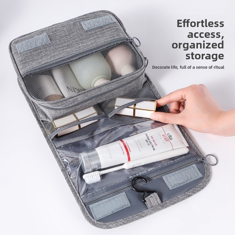Travel Organizer Men - Tas Perlengkapan Mandi Gantung Kapasitas Besar,