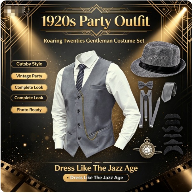 Men'S Accessories In The 1920S - Set Aksesoris Pria Era 1920-an Great