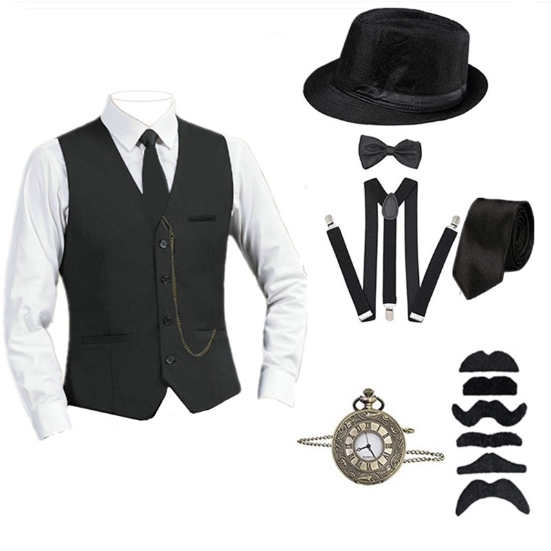 Set Kostum dan Aksesori Pria B - Men'S Accessories In The 1920S ulasan dan harga