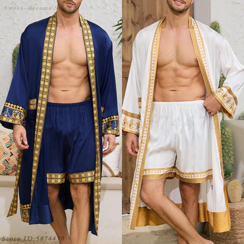 Set Piyama Jubah Panjang Pria  - Men'S Kimono Accessories ulasan dan harga